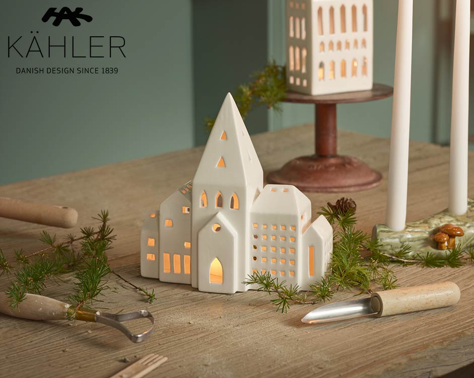 KAHLER ケーラー URBANIA アーバニア ライトハウスシティ ティーライトホルダー