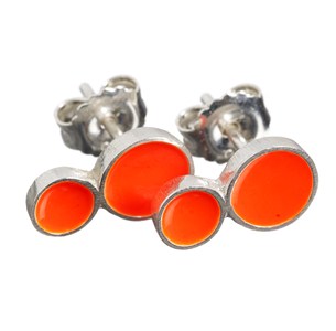 Scherning シェアニング COLOURING カラーリング <ピンピアス ダブル> カラー:ネオンオレンジ CR-1104-OR <Scherning>