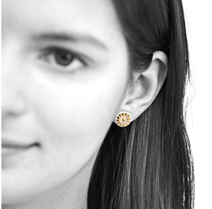 Scherning シェアニング BLOOM ブルーム <ピンピアス> カラー:ゴールド BM-1101F-GD<Scherning>