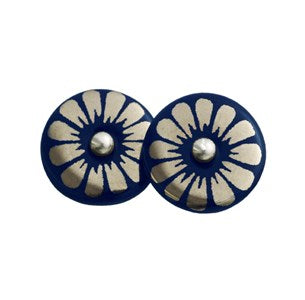 Scherning シェアニング BLOOM ブルーム <スタッドピアス> カラー:シルバー/ネービー BM-1101-SV-NV<Scherning>