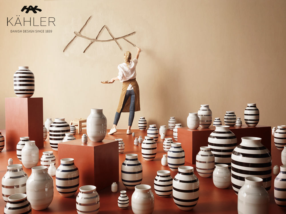 KAHLER ケーラー OMAGGIO オマジオ 花瓶 フラワーベース S silver シルバー