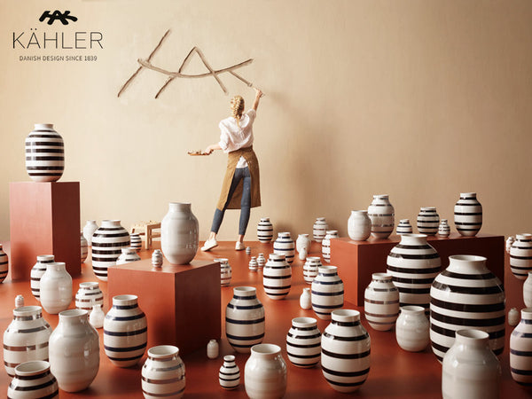 KAHLER ケーラー OMAGGIO オマジオ 花瓶 フラワーベース S silver シルバー