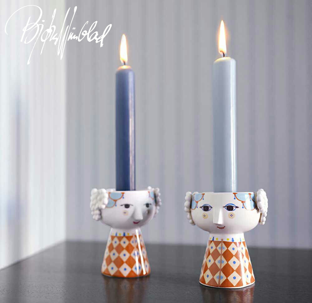 Bjorn Wiinblad Eva Candle Holder H9.5cm ビヨン・ヴィンブラッド エヴァ キャンドルホルダー テラコッタ