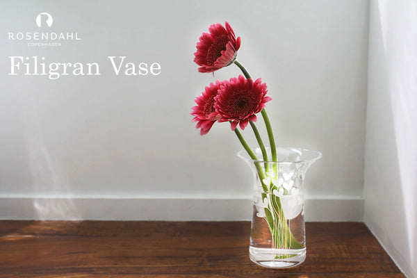 ROSENDAHL COPENHAGEN  ローゼンダール コペンハーゲン フィリグランベース  ホワイト スプライト Filigran Vase